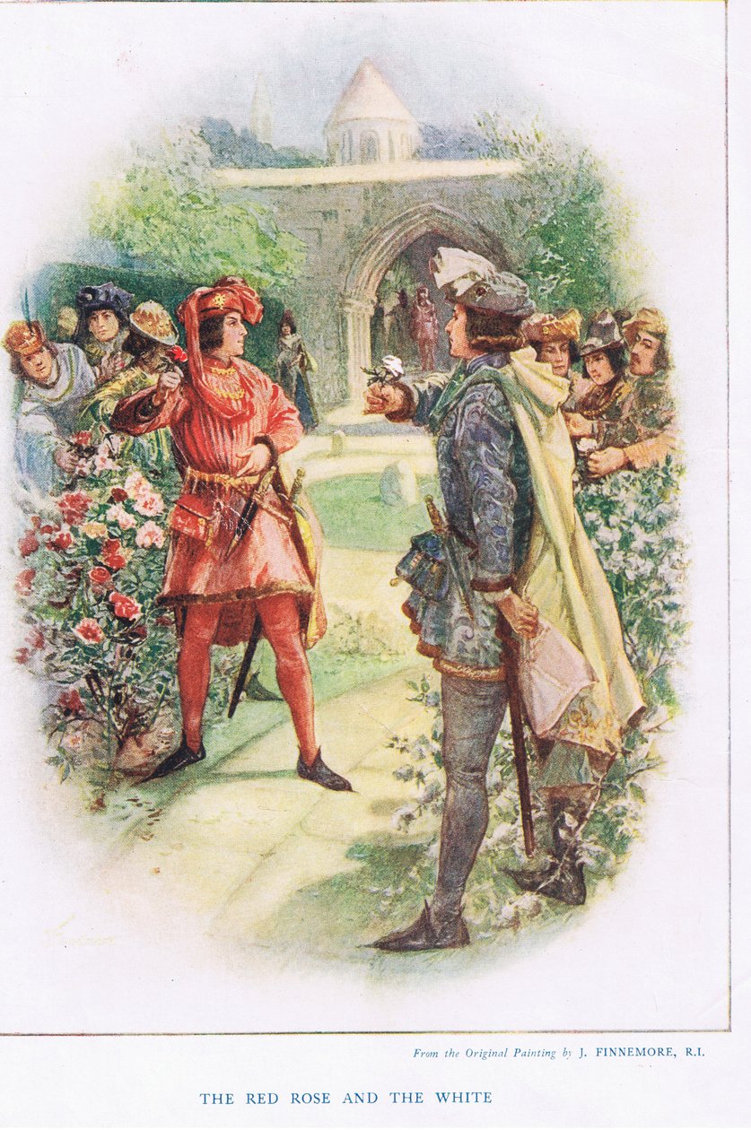 Den røde rose og den hvide, illustration fra 