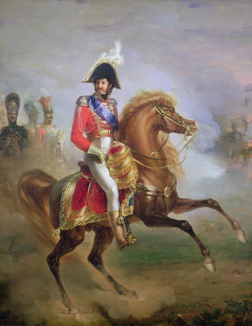Joachim Murat (1767-1815) til hest, 1814-15 af Joseph Franque