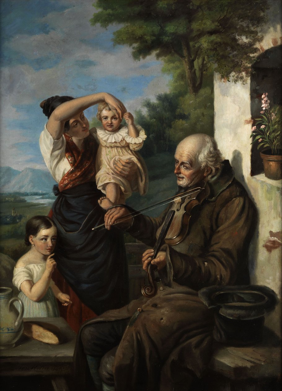 Gammel tiggermusiker. af Joseph Haier