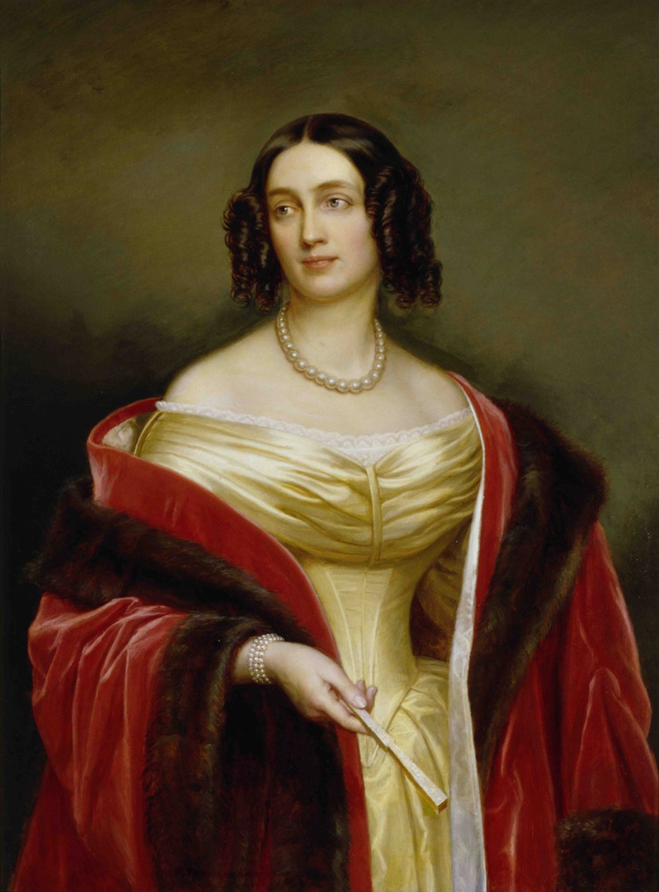 Portræt af Elisabeth Ludovika af Bayern (1801-1873), dronning af Preussen af Joseph Carl Stieler