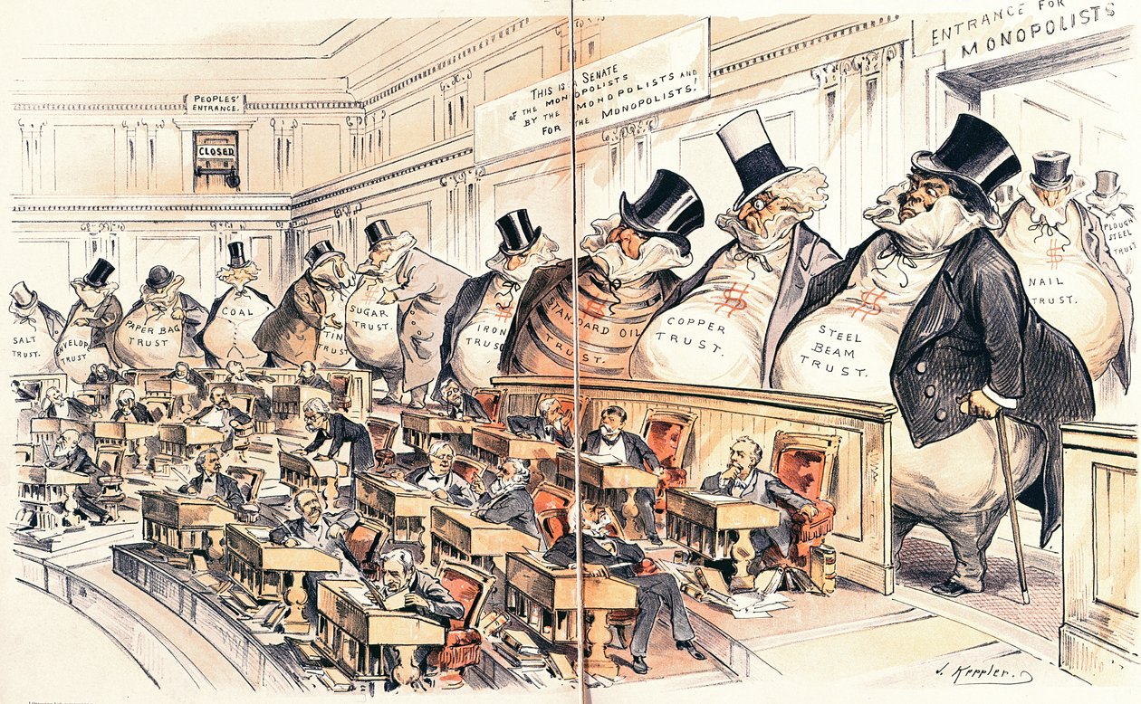 The Bosses of the Senate, illustration fra det amerikanske magasin 