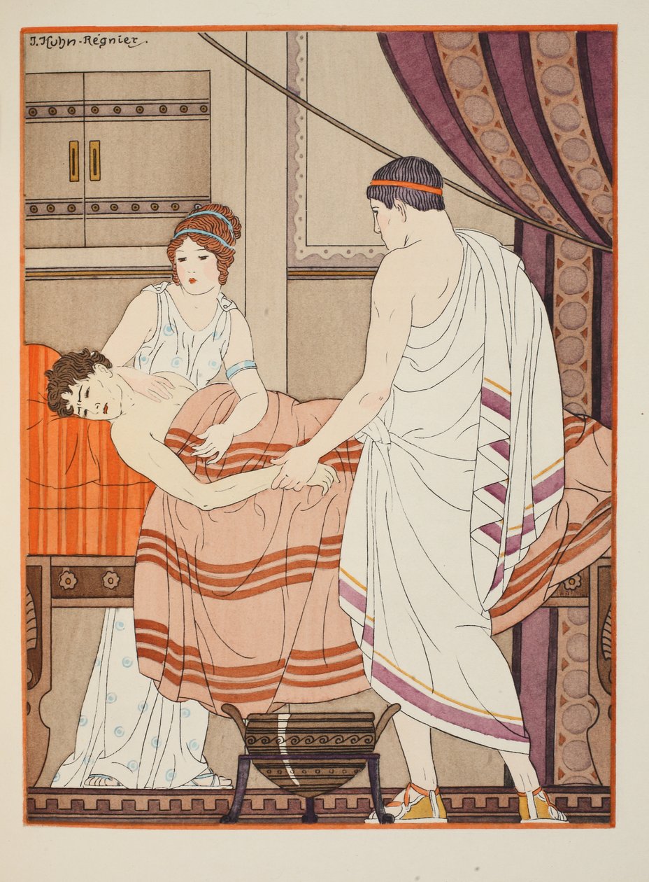 Dem, der skælver for en læges hånd, illustration fra 