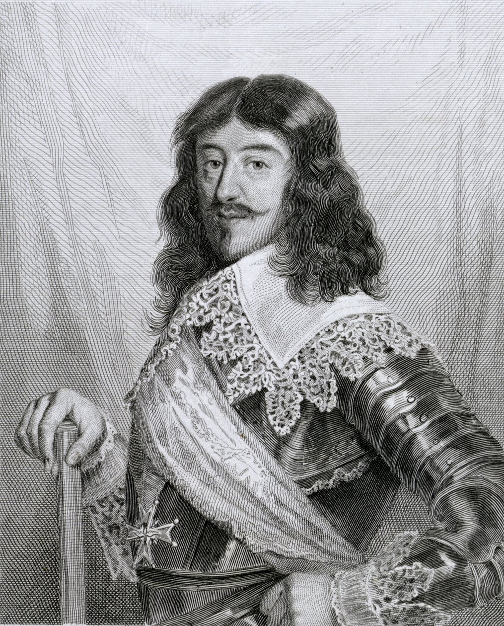 Ludvig XIII (1601-43) Konge af Frankrig, graveret af Pannier af Joseph Leon Rolland de Lestang Parade