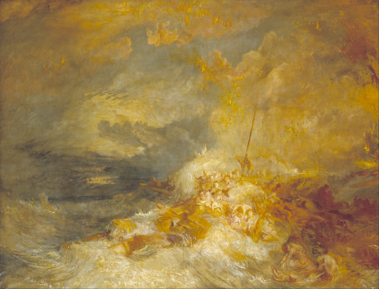 En katastrofe til søs af Joseph Mallord William Turner