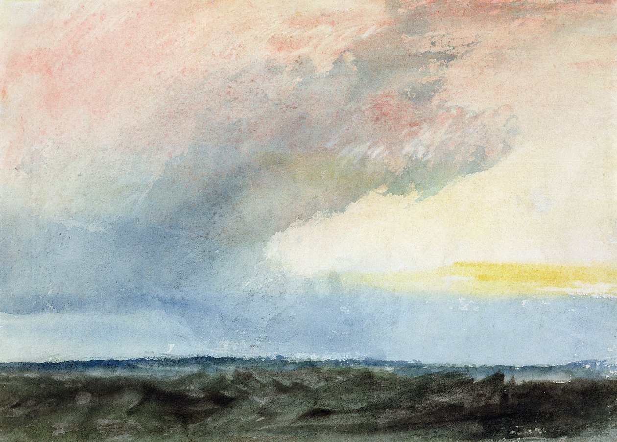 En regnbyge på havet af Joseph Mallord William Turner