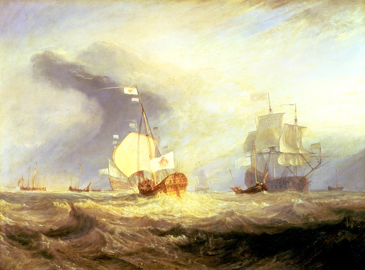 Admiral von Trumps pram ved indgangen til Texel i 1645, ca. 1831 af Joseph Mallord William Turner