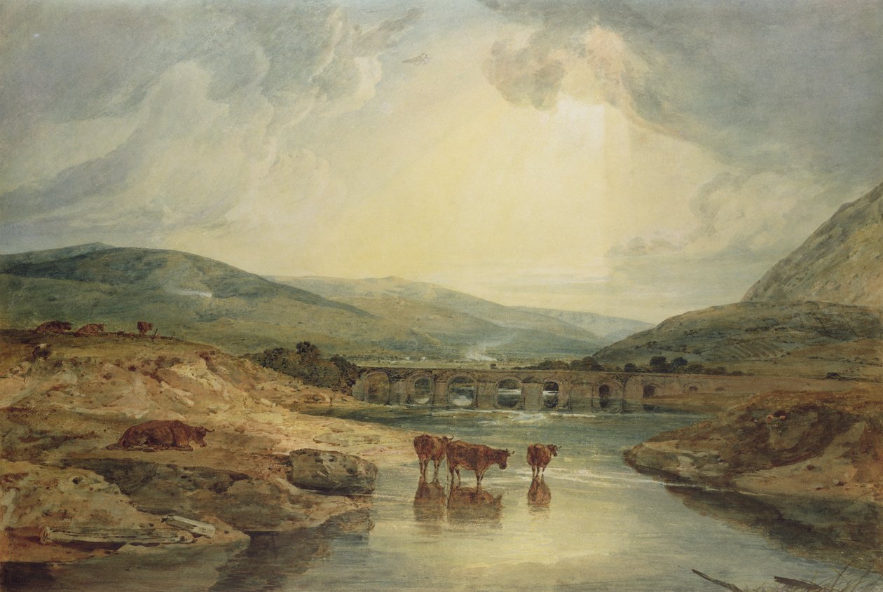 Bro over Usk af Joseph Mallord William Turner