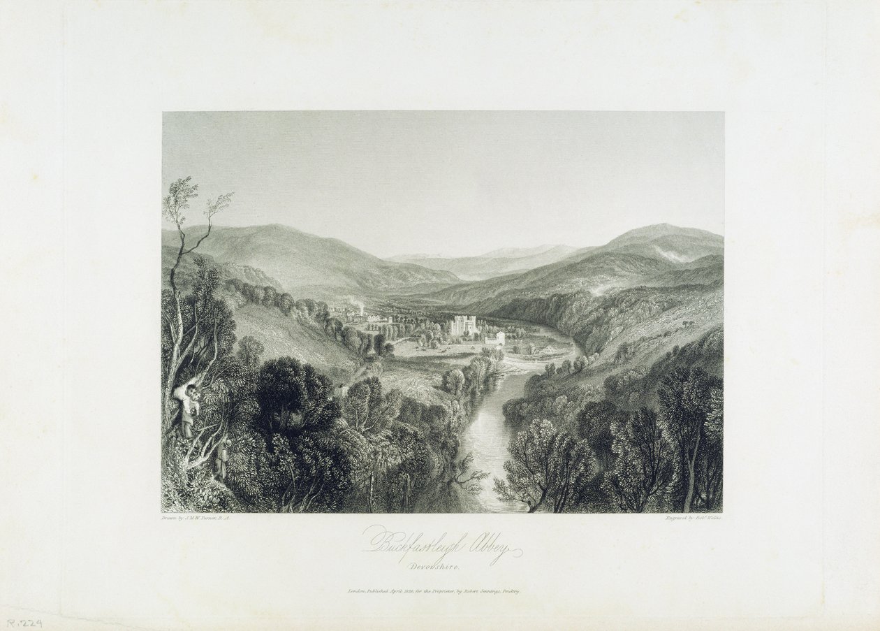 Buckfastleigh Abbey, Devon, ca. 1826 af Joseph Mallord William Turner