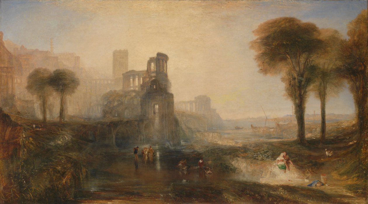 Caligulas -paladset og broen af Joseph Mallord William Turner