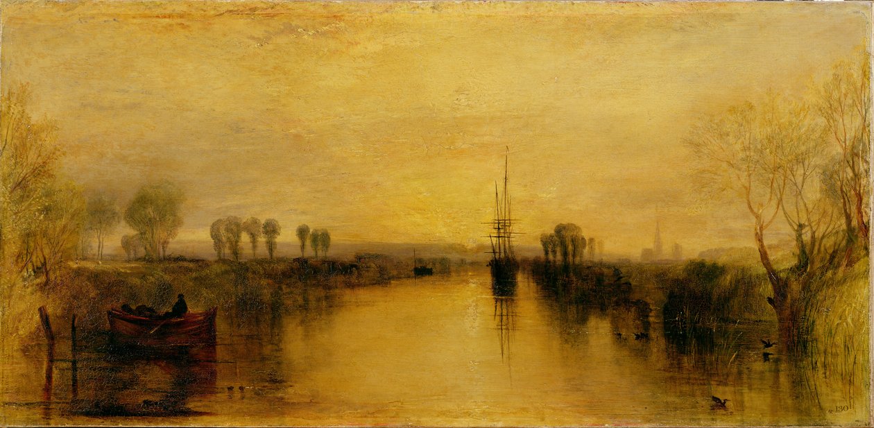Chichester Canal, ca. 1829 af Joseph Mallord William Turner