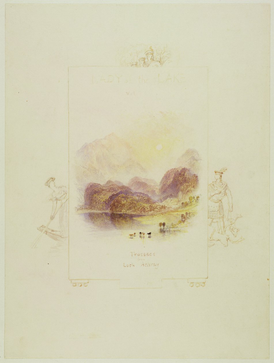 Design til en illustration til Walter Scotts 