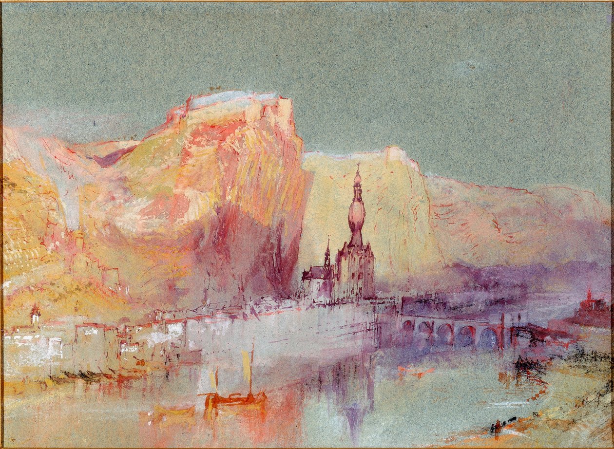 Dinant sur Meuse (kropsfarve) af Joseph Mallord William Turner