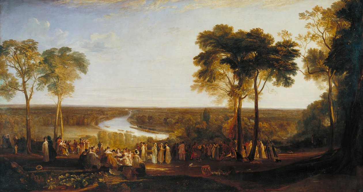 England- Richmond Hill, på prins Regents fødselsdag af Joseph Mallord William Turner