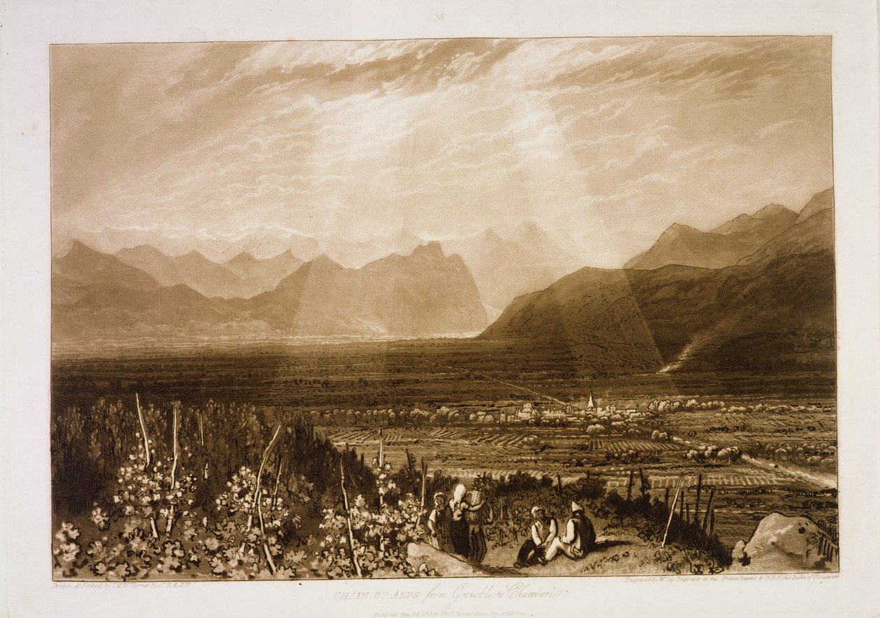 F.49.I Alpernes kæde fra Grenoble til Chamberi, fra 