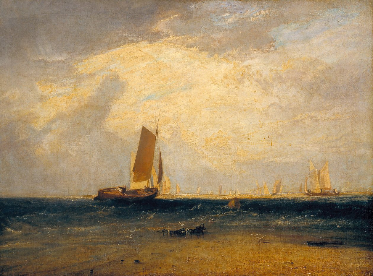 Fiskeri efter Blythe-Sand, Tidevandsindstilling af Joseph Mallord William Turner