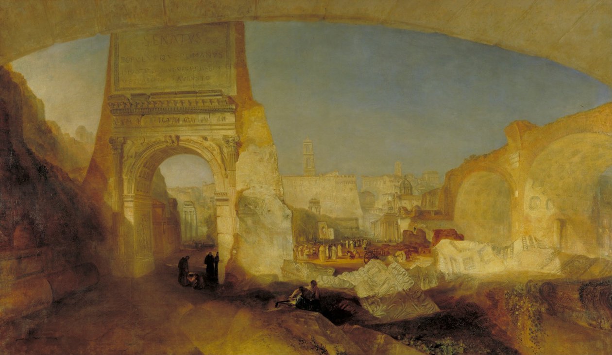 Forum Romanum for Soanes Museum af Joseph Mallord William Turner