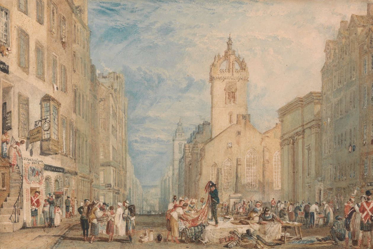 High Street, Edinburgh af Joseph Mallord William Turner