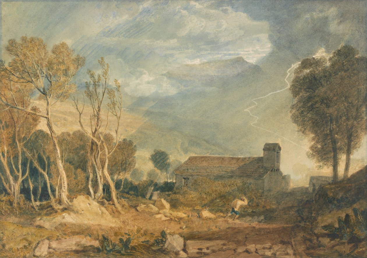 Ingleborough fra Chapel-Le-Dale af Joseph Mallord William Turner