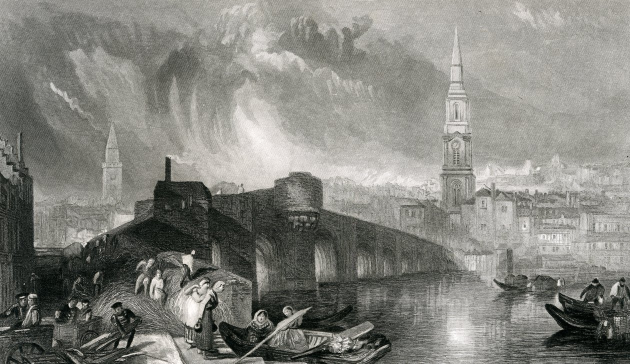 Inverness, graveret af W. Miller, 1836 af Joseph Mallord William Turner