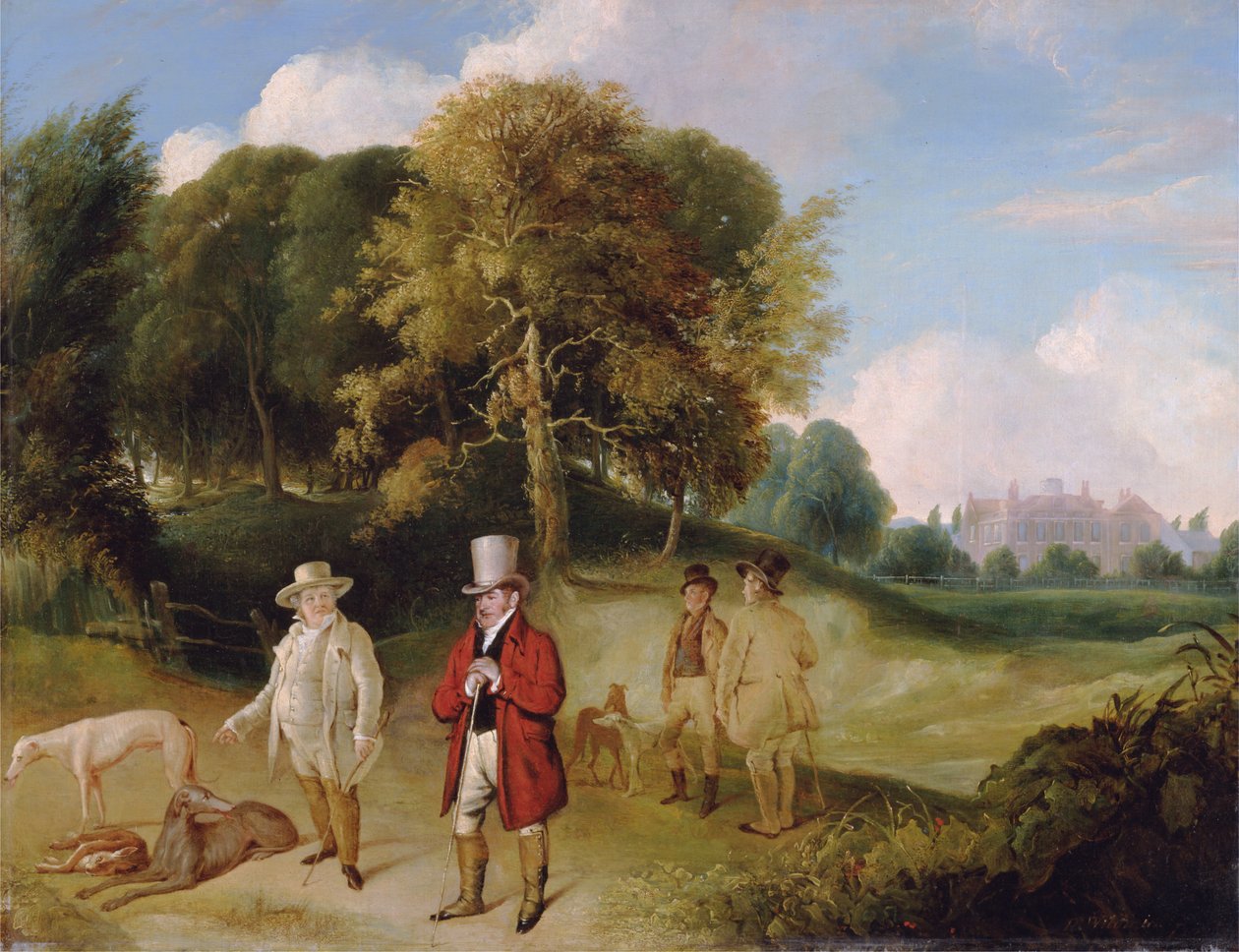 J.M.W. Turner og Walter Fawkes i Farnley Hall af Joseph Mallord William Turner
