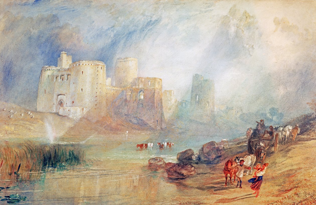 Kidwelly Castle, Wales af Joseph Mallord William Turner