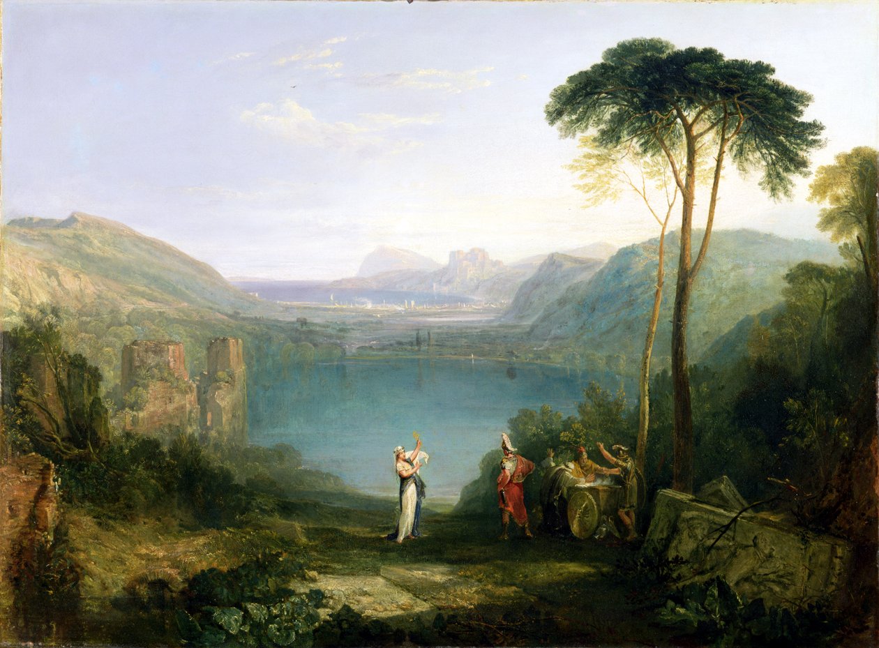 Lake Avernus: Aeneas and the Cumaean Sibyl, c.1814-5 af Joseph Mallord William Turner