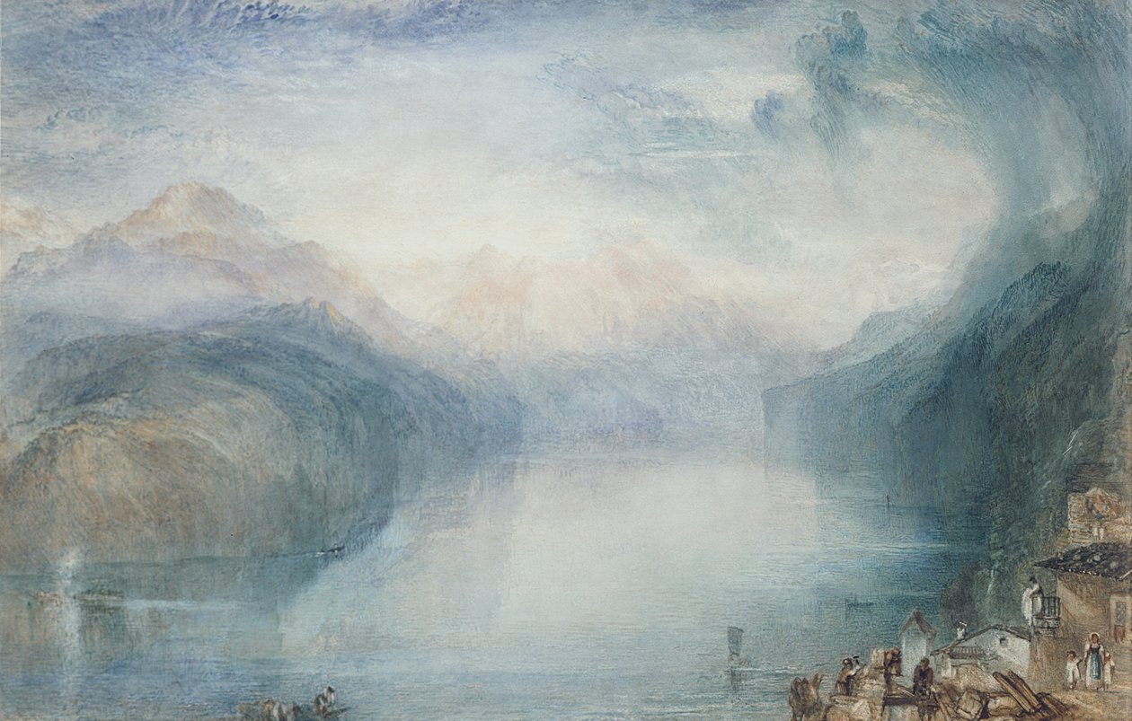 Lucerne-søen: Uri-bugten af Joseph Mallord William Turner