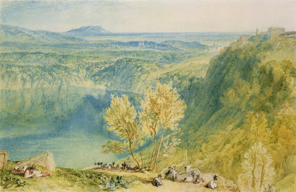 Nemi søen af Joseph Mallord William Turner