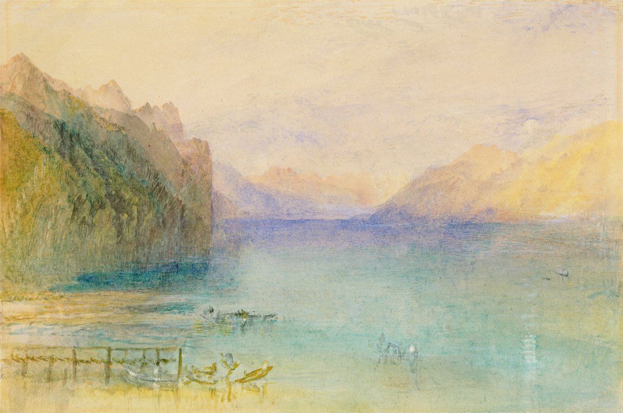 Thun søen af Joseph Mallord William Turner