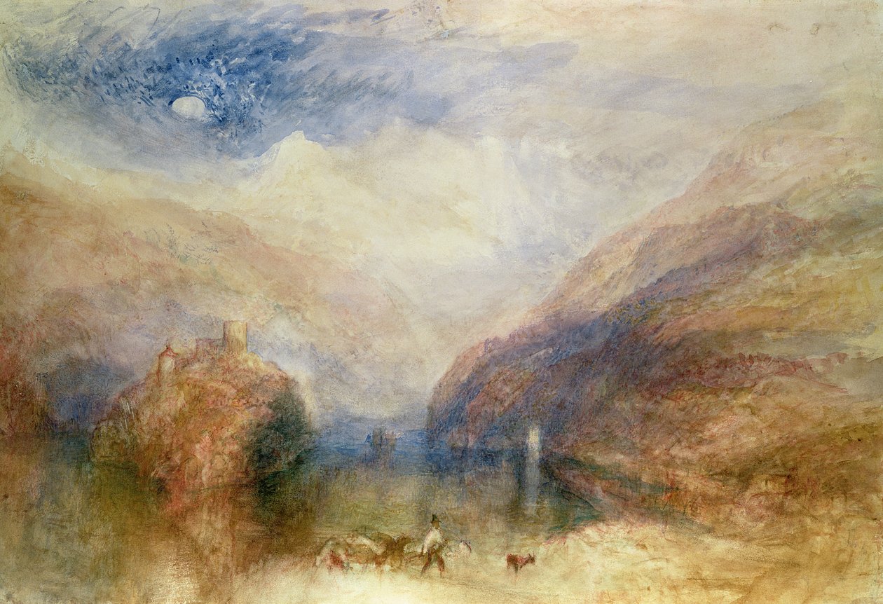 Brienz sø af Joseph Mallord William Turner