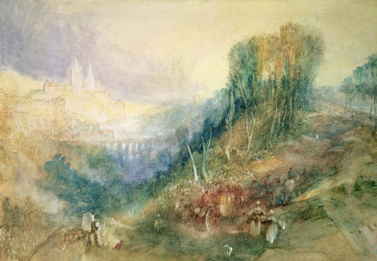 Lausanne fra Vesten af Joseph Mallord William Turner