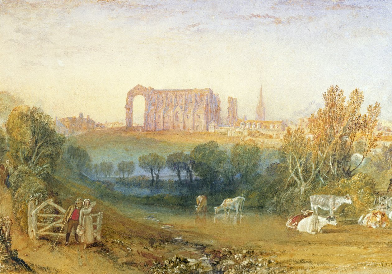 Malmesbury Abbey, 1826 af Joseph Mallord William Turner