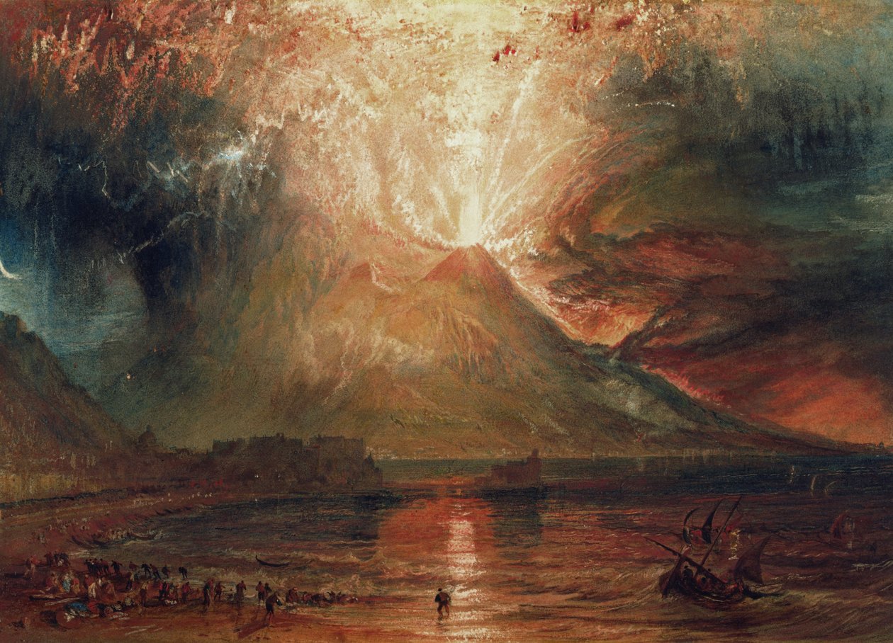 Vesuv i udbrud, 1817 af Joseph Mallord William Turner