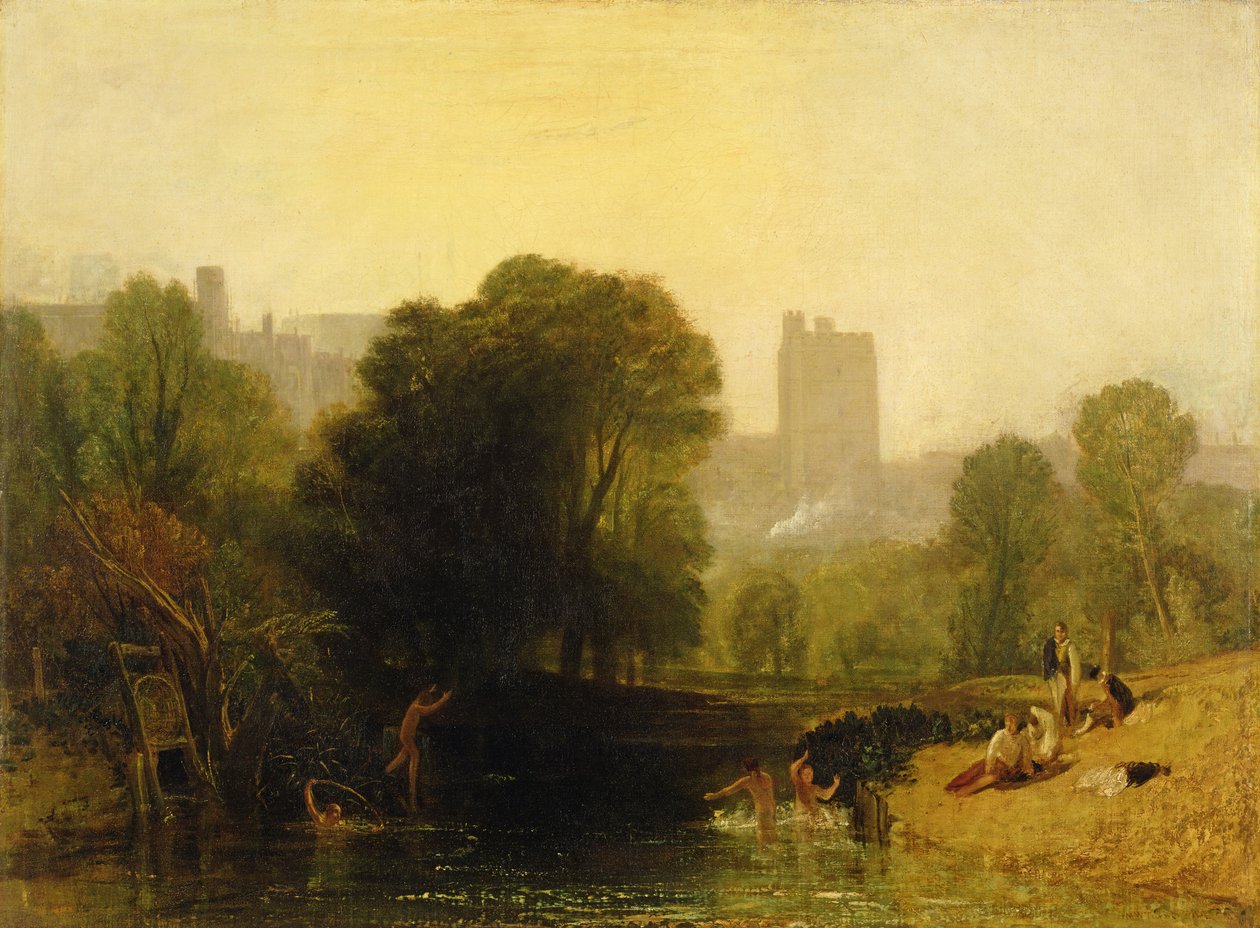 I nærheden af Thames Lock, Windsor, ca. 1809 af Joseph Mallord William Turner