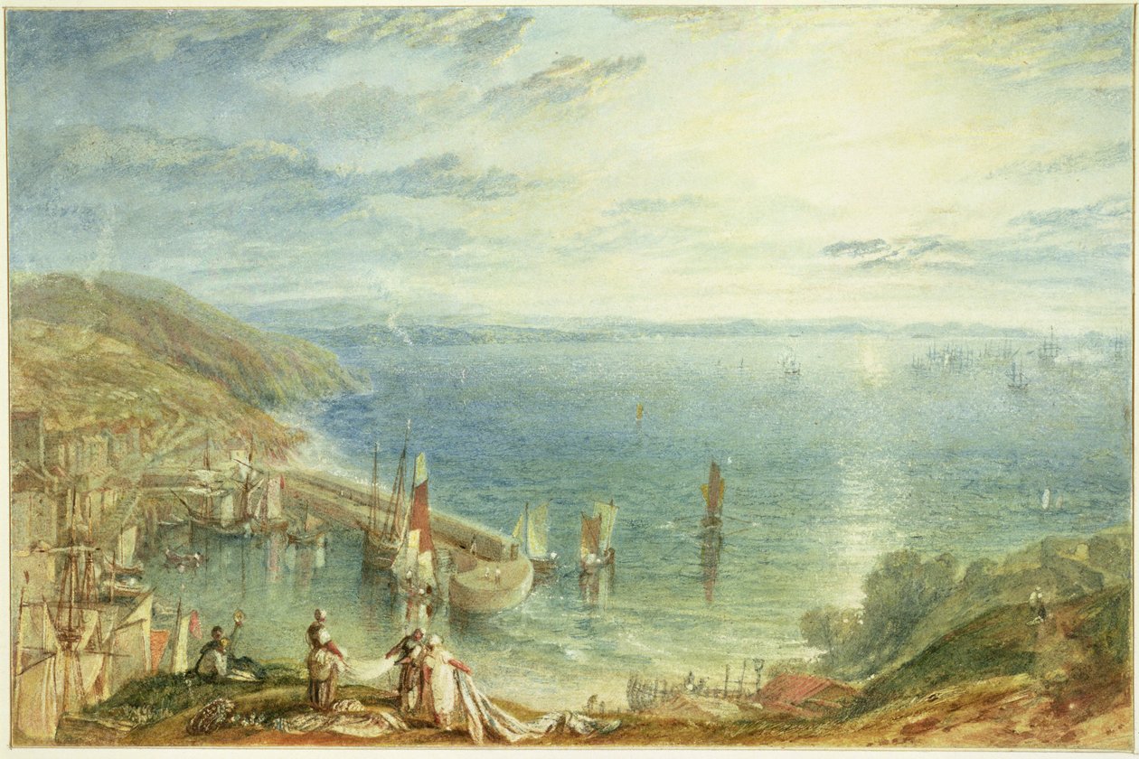 No.1790 Torbay fra Brixham, c.1816-17 af Joseph Mallord William Turner