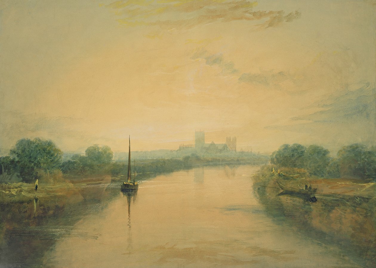 Ved floden Ouse af Joseph Mallord William Turner