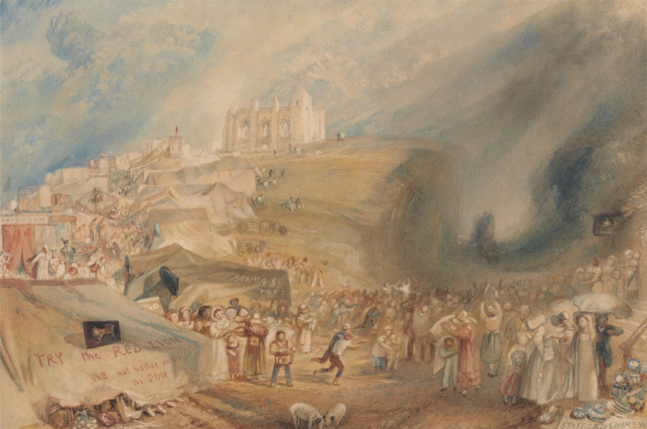 Saint Catherines Hill, Guildford, Surrey af Joseph Mallord William Turner