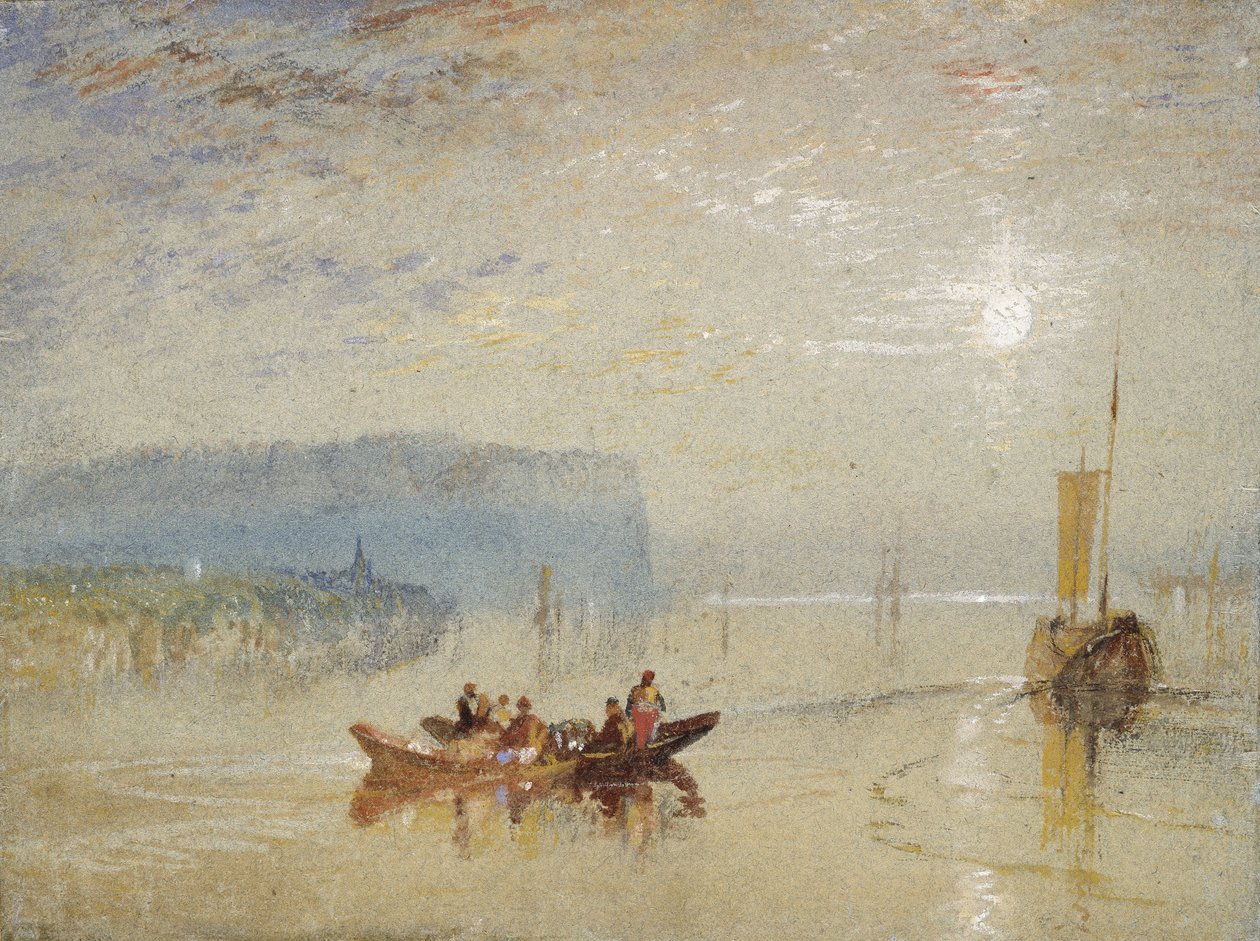 Scene på Loire, nær Coteaux de Mauves, ca. 1830 af Joseph Mallord William Turner