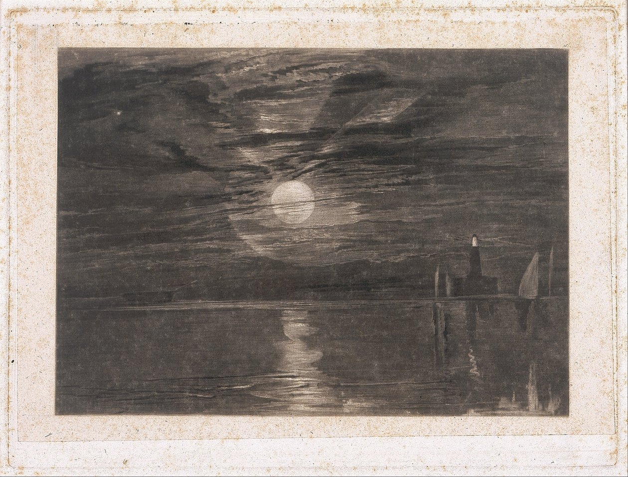 Shields Lighthouse af Joseph Mallord William Turner
