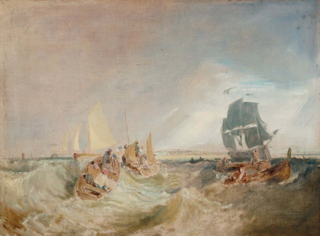 Forsendelse ved Themsens udmunding af Joseph Mallord William Turner