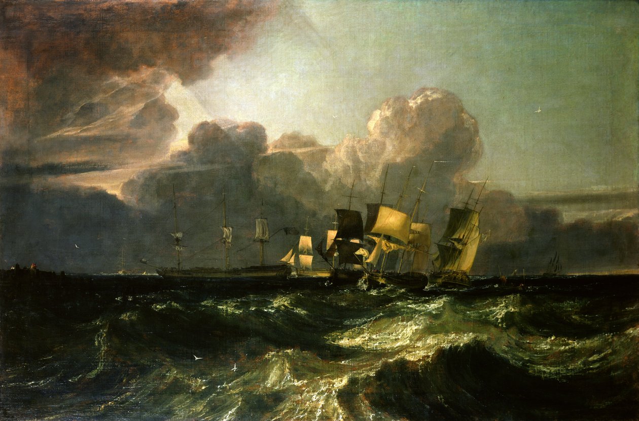 Skibe, der bærer op til ankerplads (