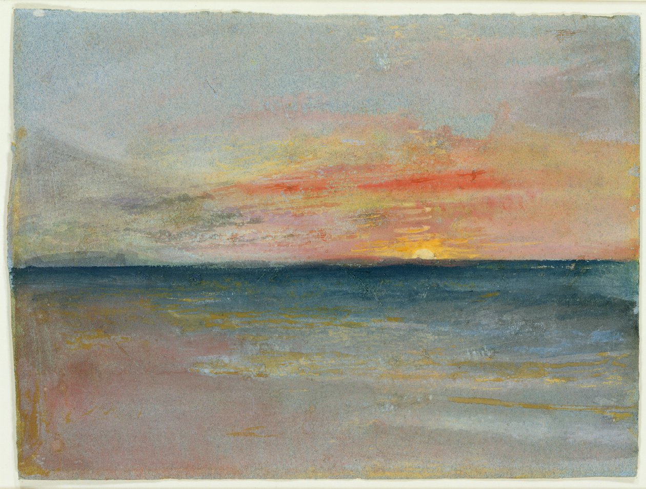 Himmelstudie af Joseph Mallord William Turner