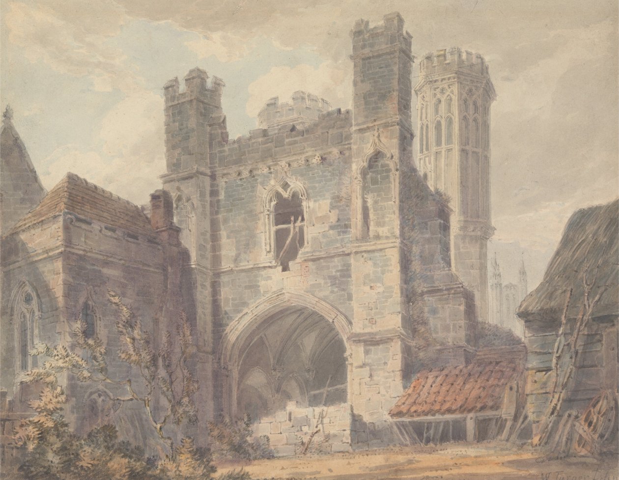 St. Augustines Gate, Canterbury af Joseph Mallord William Turner