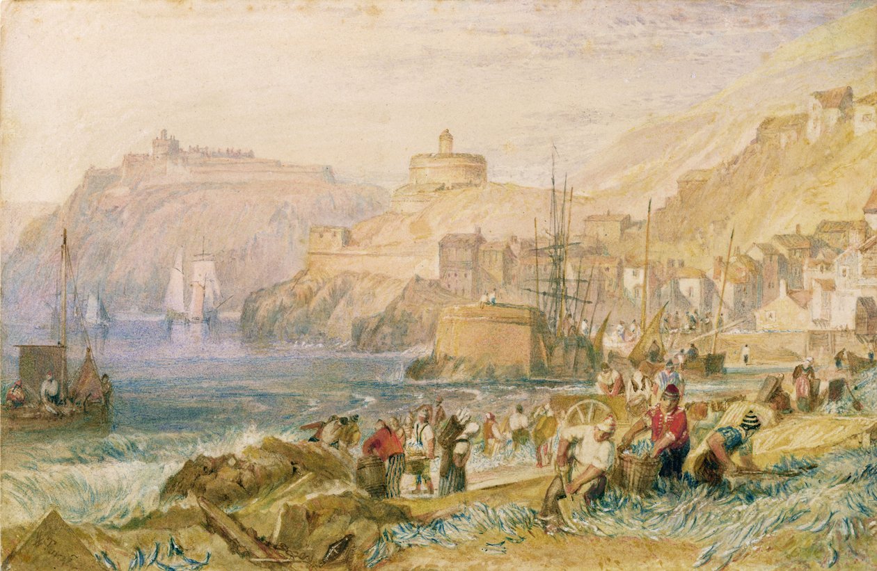 St. Mawes, Cornwall, ca. 1823 af Joseph Mallord William Turner