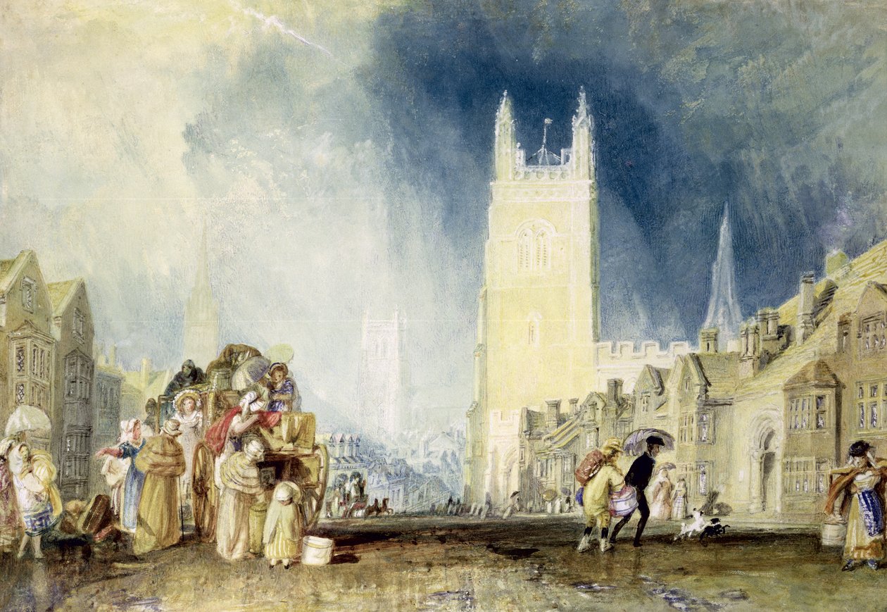 Stamford, ca. 1828 af Joseph Mallord William Turner