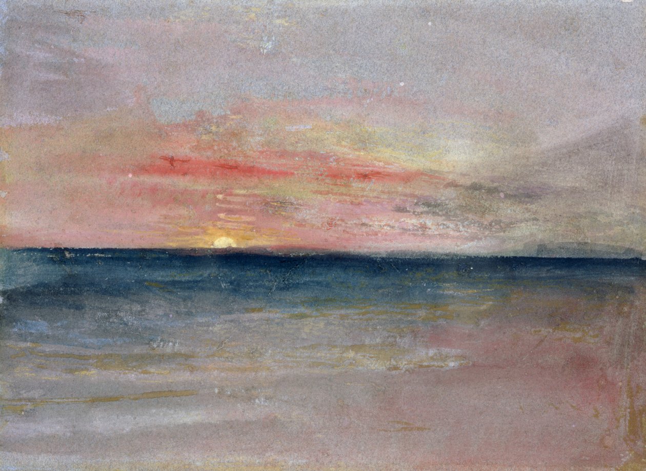 Solnedgang af Joseph Mallord William Turner