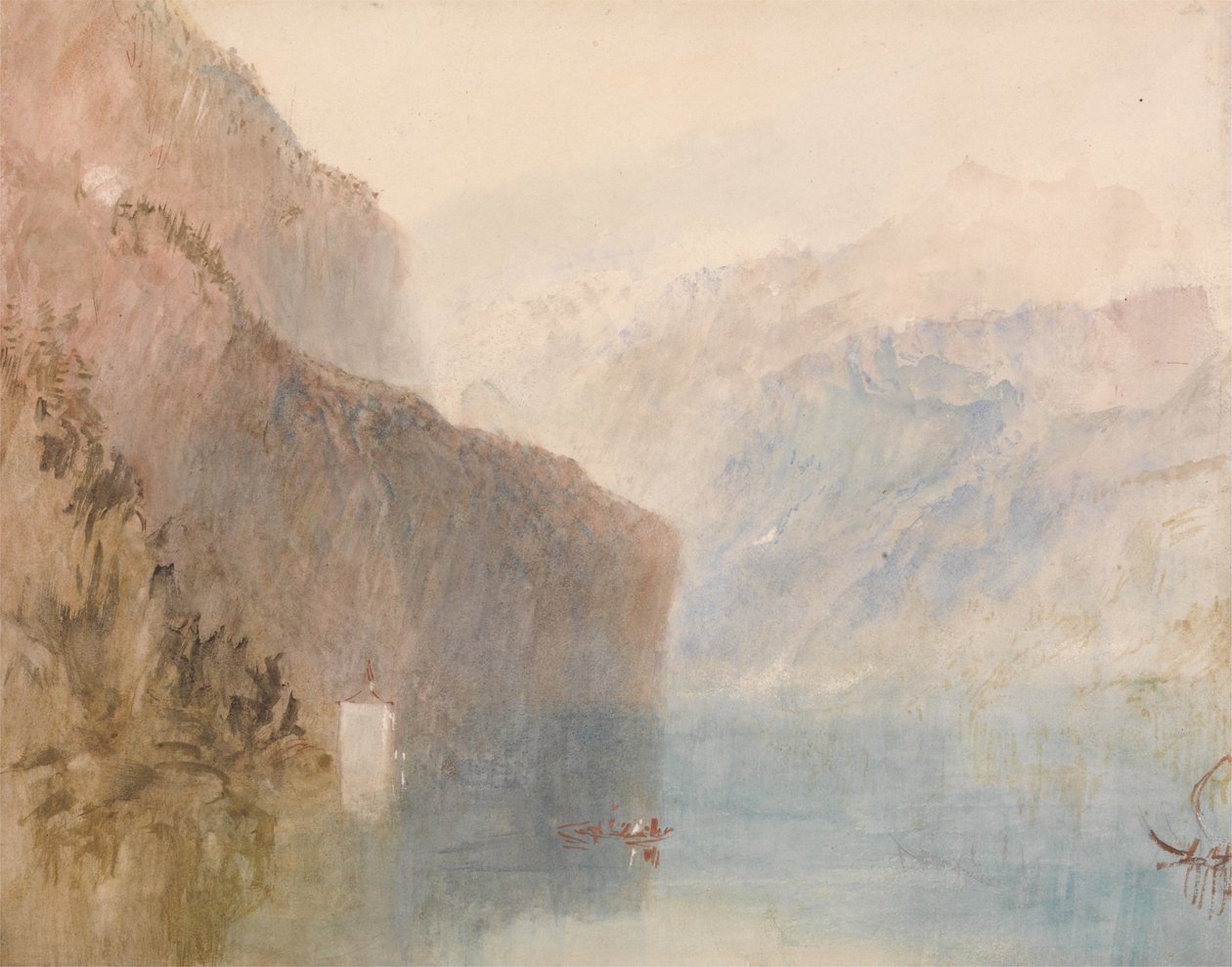 Fortæller kapel, Lake Lucerne af Joseph Mallord William Turner