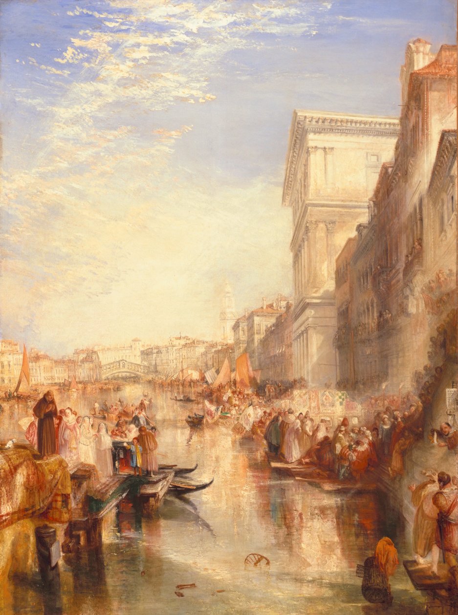 The Grand Canal: Scene - en gade i Venedig, ca. 1837 af Joseph Mallord William Turner