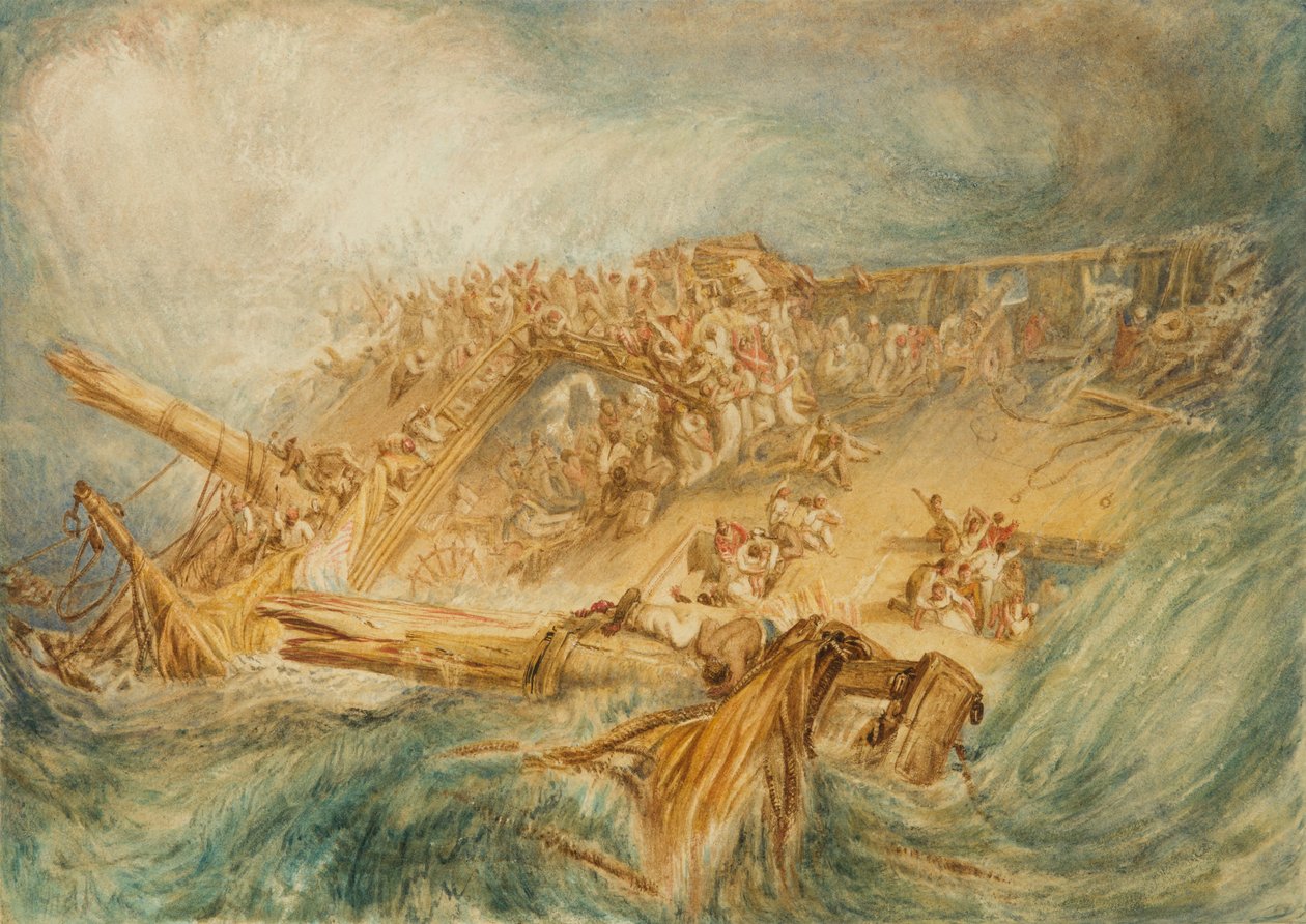 Tabet af en ostindiefarer, ca. 1818 af Joseph Mallord William Turner