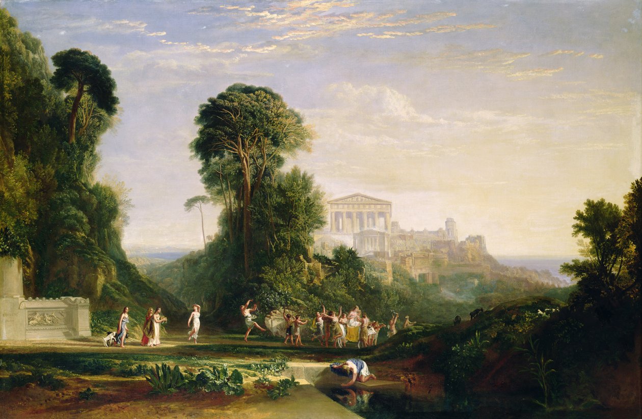 Jupiters tempel - Prometheus restaureret af Joseph Mallord William Turner